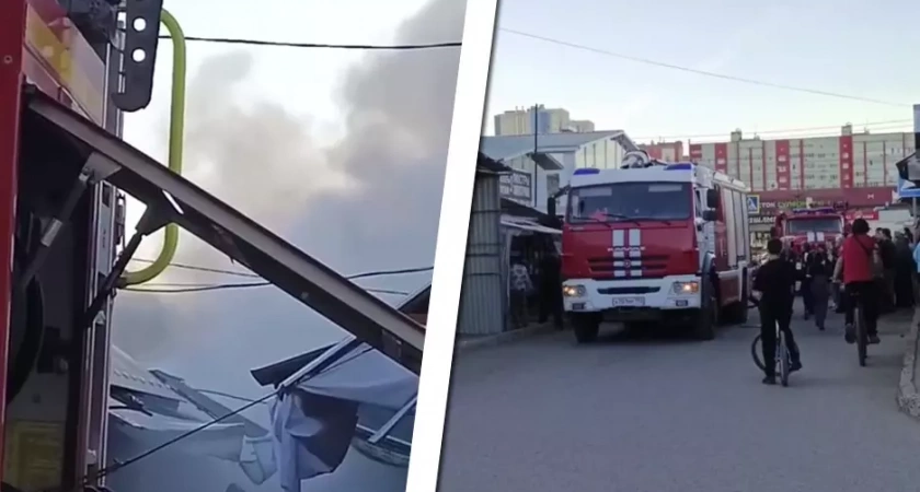 В Стерлитамаке загорелся крупный склад на улице Мира