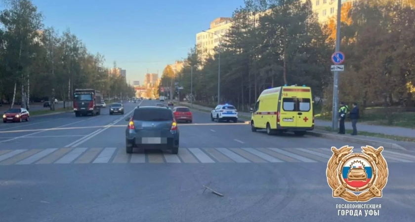 В Уфе семиклассник попал под колёса автомобиля на пешеходном переходе