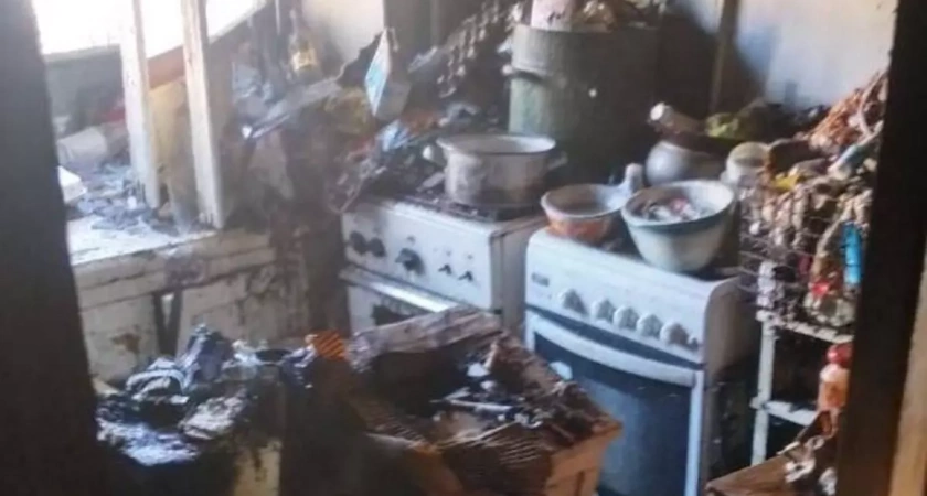 Пожилая женщина погибла при пожаре в многоэтажке на Проспекте Октября