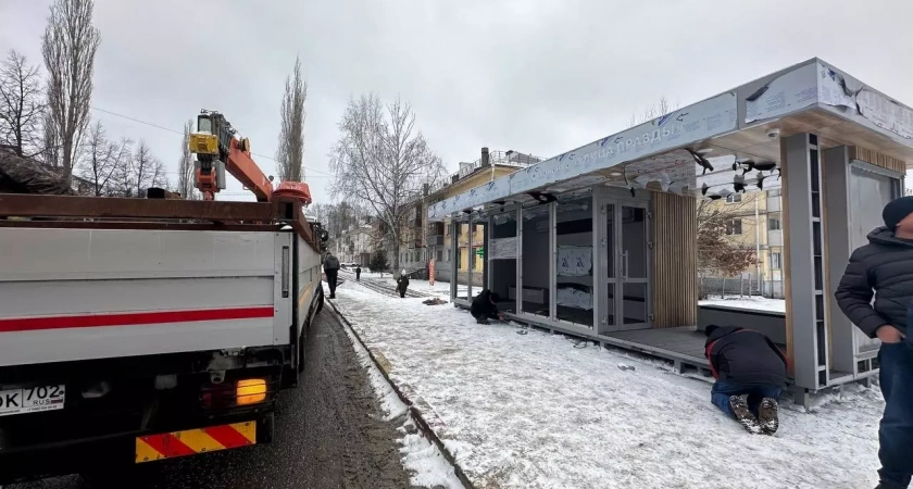 В Уфе появилась первая остановка с обогревом