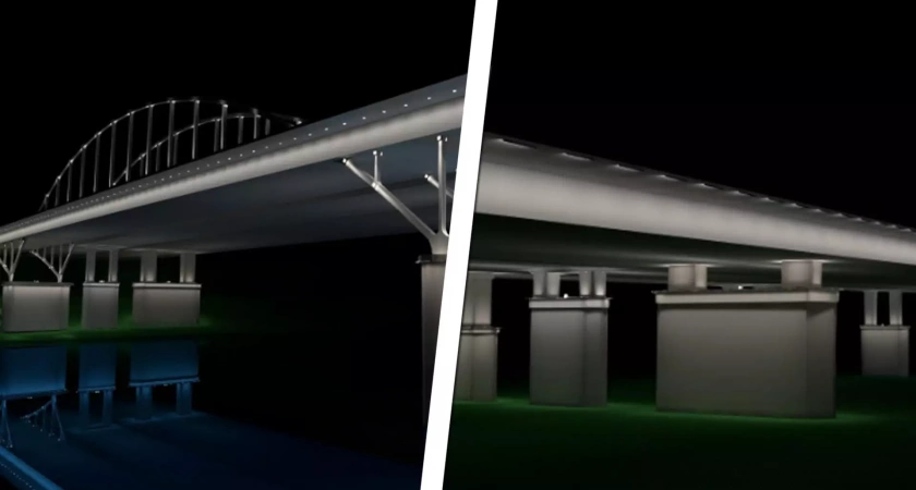 В Уфе ищут подрядчика для освещения Бельского моста за 89 миллионов рублей