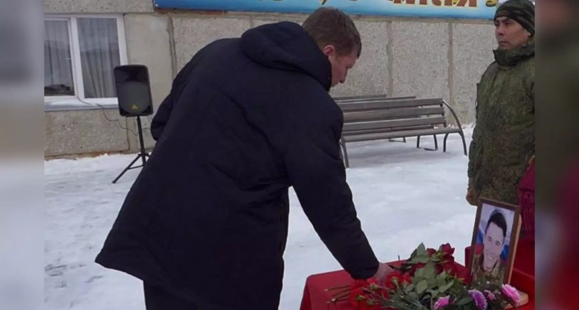 В Абзаково простились с погибшим на СВО старшим сержантом Ильнуром Баймухаметовым