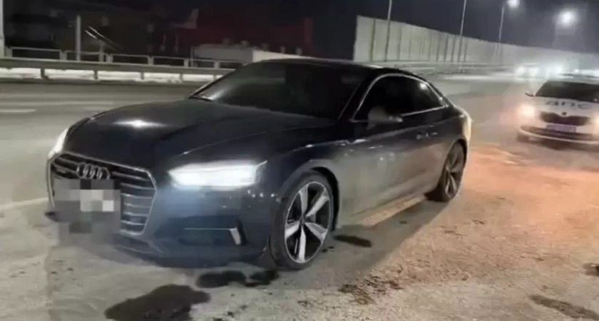 В Уфе задержали 18-летнего лихача на Audi за опасное вождение