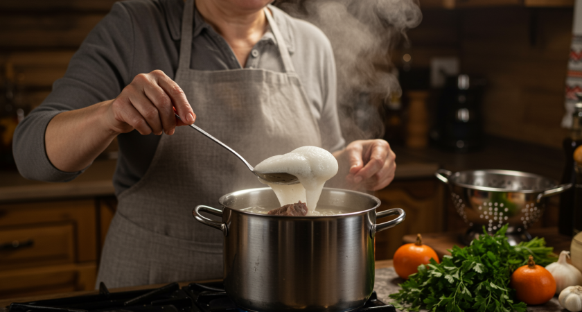 Что делать с пенкой при варке мяса – важное правило кулинарии