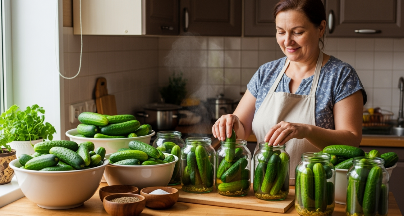 Маринованные огурцы по-фински: готовлю тазами второе лето — никакой стерилизации, всё очень просто