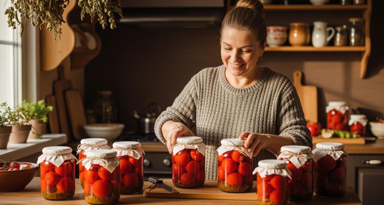 Сахарные помидоры на зиму: рассол настолько вкусный, что исчезает быстрее помидоров — без заморочек и стерилизации