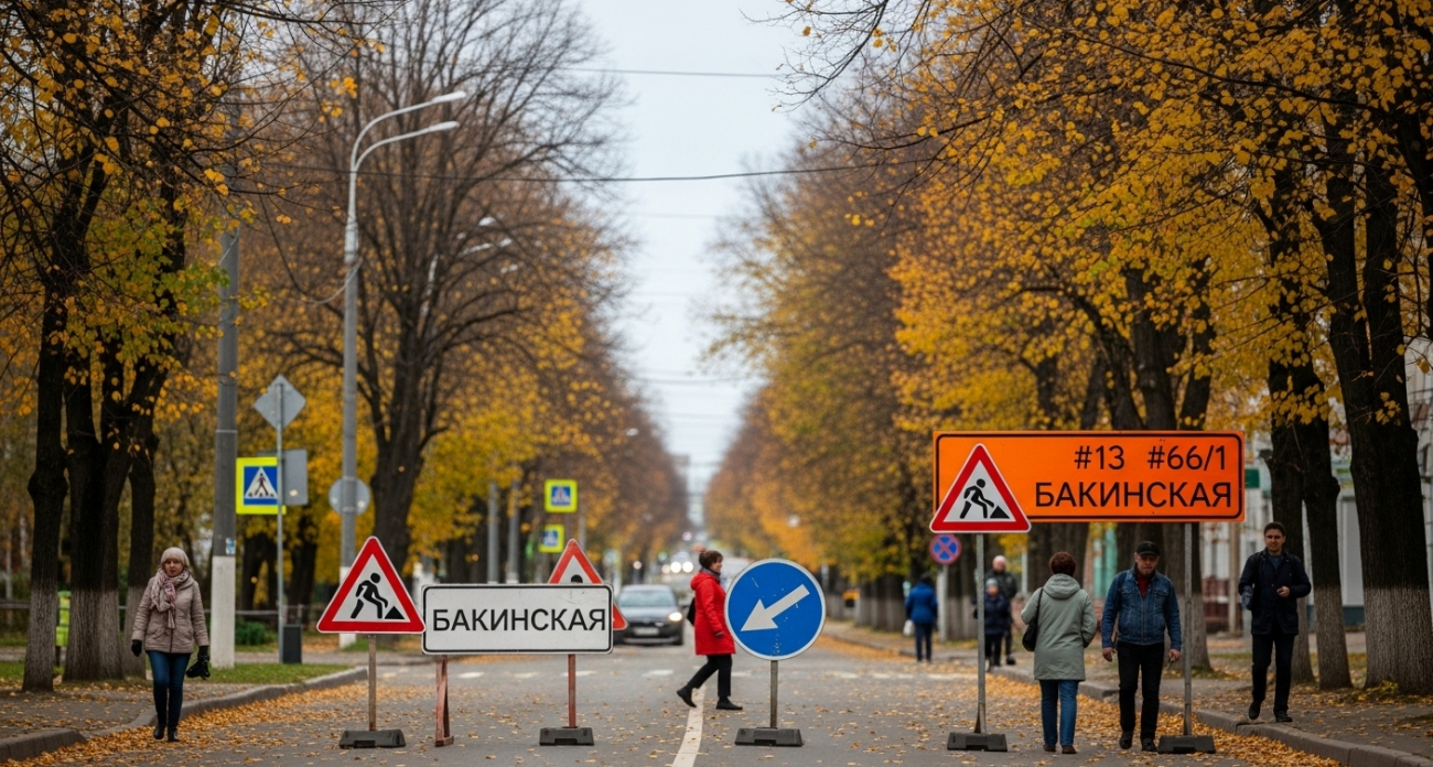 Месяц без проезда: в Зелёной роще Уфы закрывают улицу Бакинскую до 24 октября