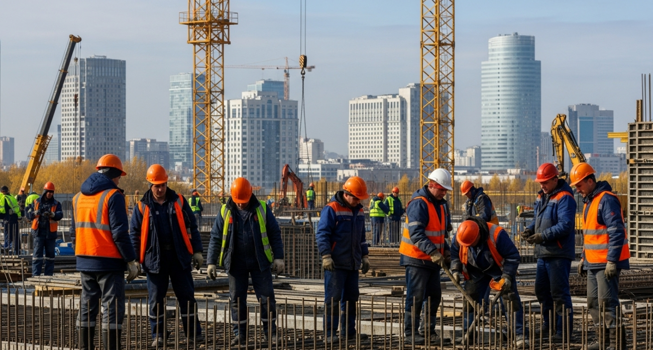 Строительство в Башкирии рухнуло с роста 6,2% до спада 3,4% за год