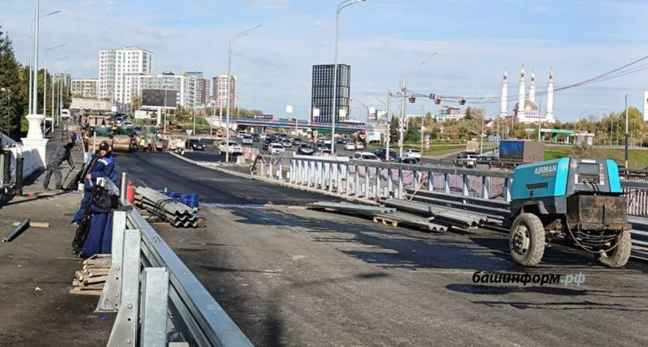 Спустя 2,5 года: арочный Бельский мост в Уфе откроют с 12 полосами движения — фоторепортаж