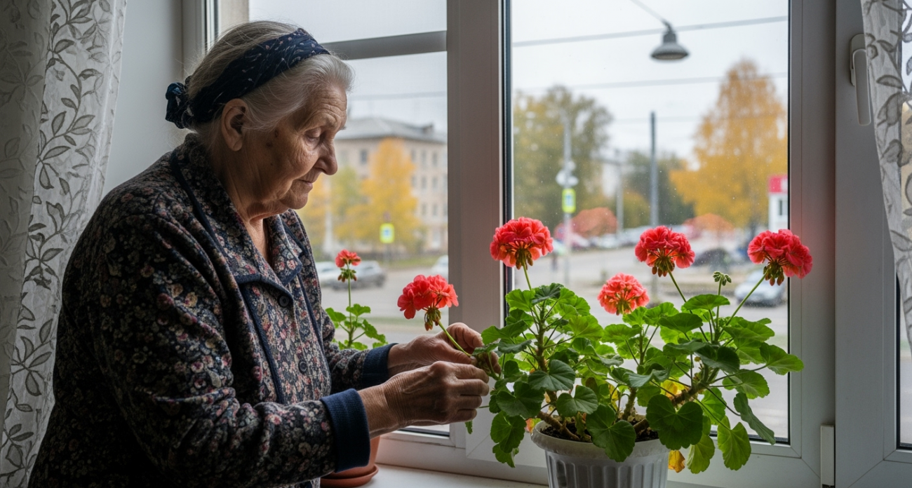 Герань зацветет даже в октябре: 1 чайная ложка этого порошка на 5 литров воды — и бутоны появятся через неделю