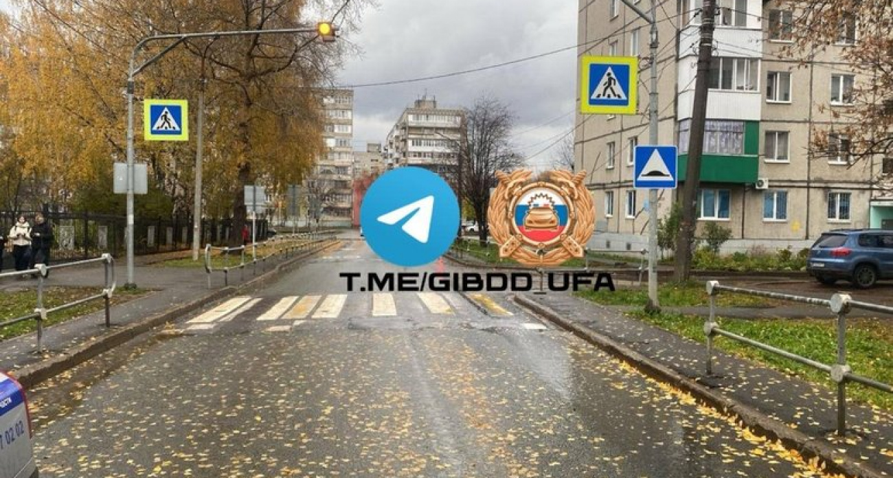 В Уфе водитель "Чери Тигго" сбил ученика начальной школы на переходе