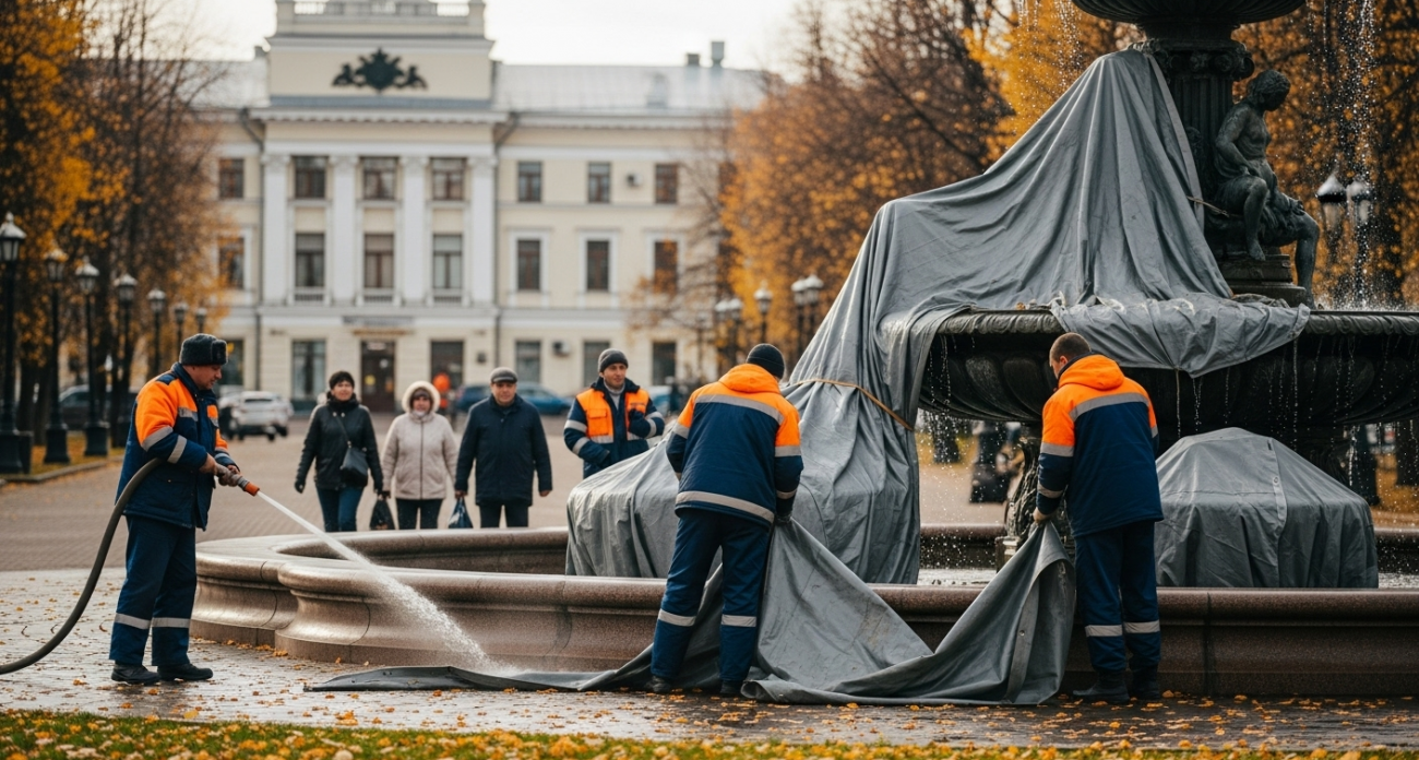 19 из 25 фонтанов Уфы уже законсервированы: последние шесть отключат до 27 октября