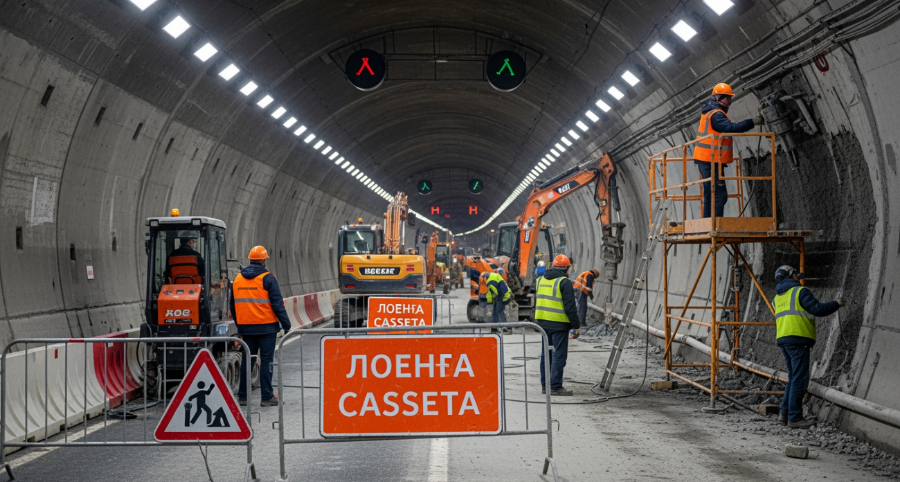 Южный тоннель Восточного выезда в Уфе закрыт до 15 ноября: сроки ремонта сорвали