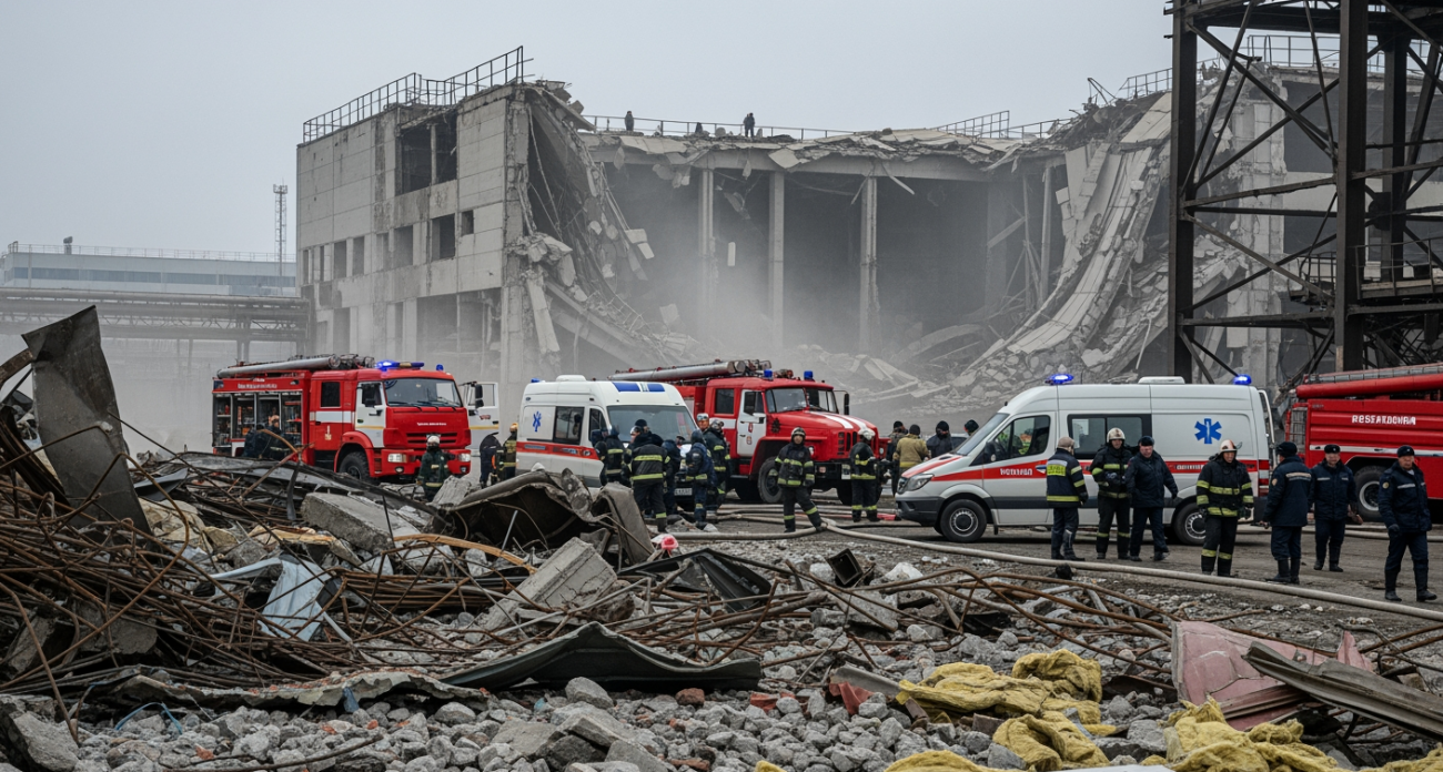 Два БПЛА атаковали завод в Стерлитамаке: обломки обрушили цех с пятью рабочими внутри