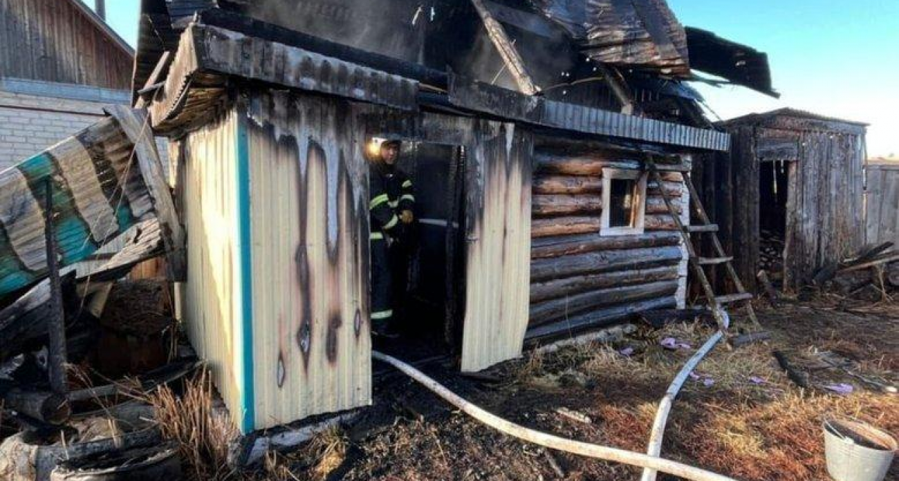 Вторая баня за короткое время: в башкирской деревне снова крупный пожар