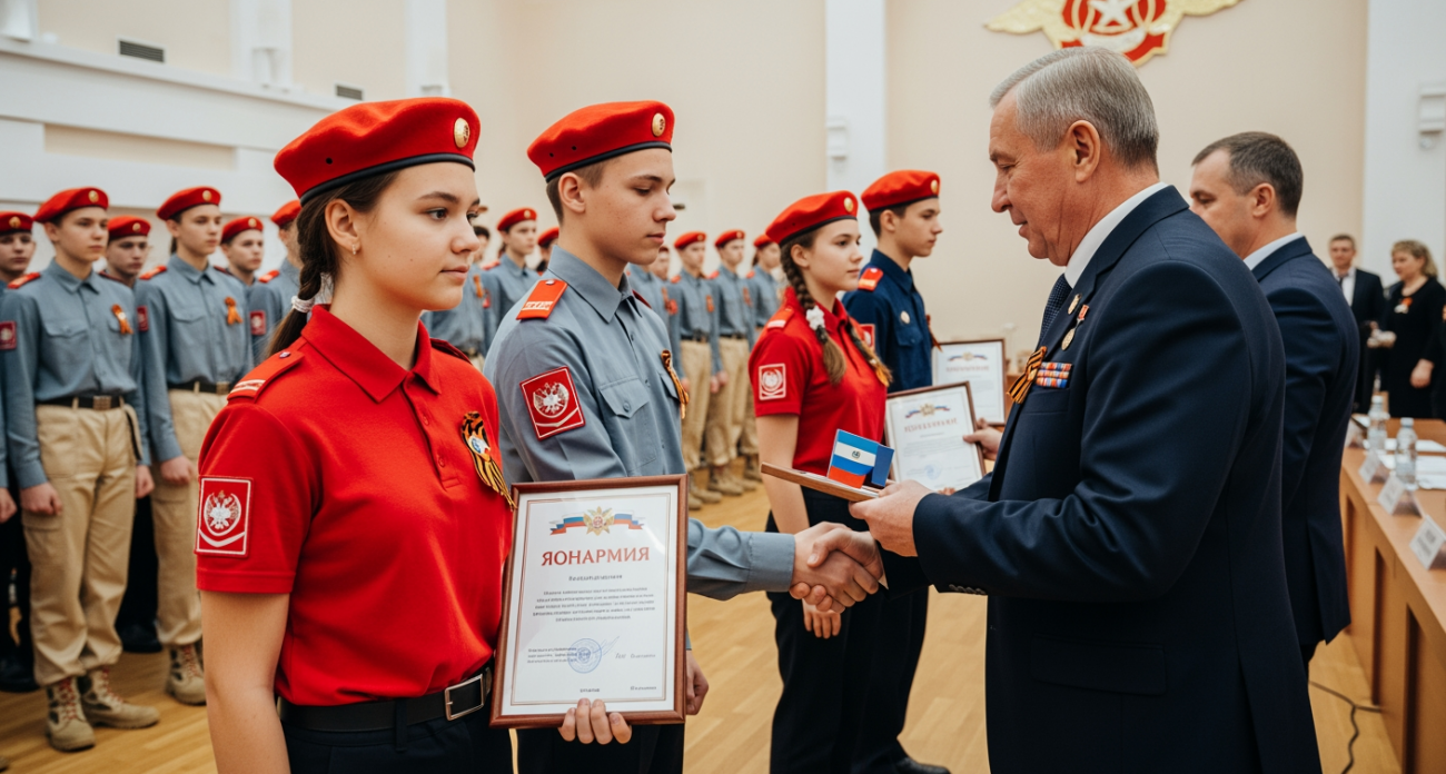 200 школьников Иглинского района дали клятву верности Отечеству и получили значки «ЮНАРМИИ»