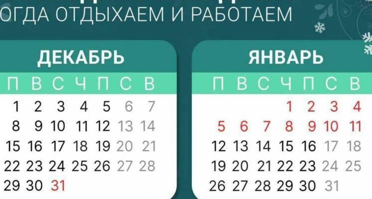 12 дней отдыха: башкирцы не выйдут на работу до 12 января 2026 года