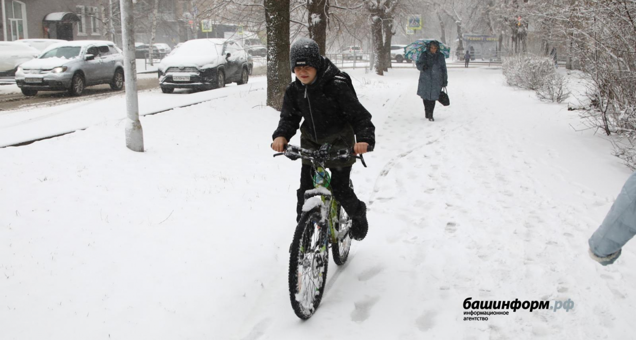 В Уфе ночью начнется снег и продлится до утра понедельника