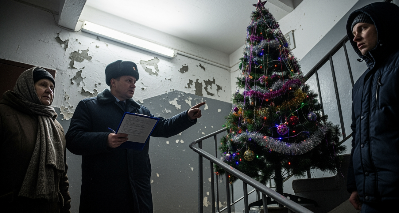 Елка в подъезде без согласия соседей обойдется в 15 тысяч рублей штрафа