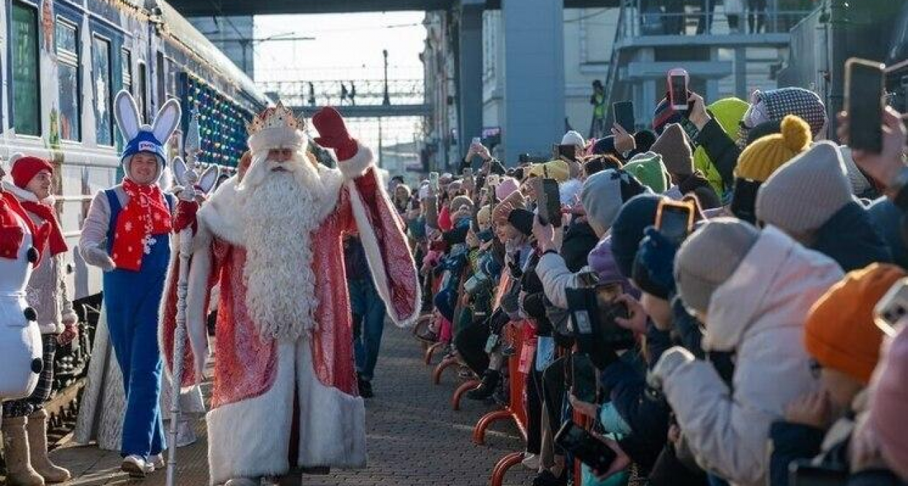 Волшебный поезд Деда Мороза проедет 20 тысяч км по 70 городам России