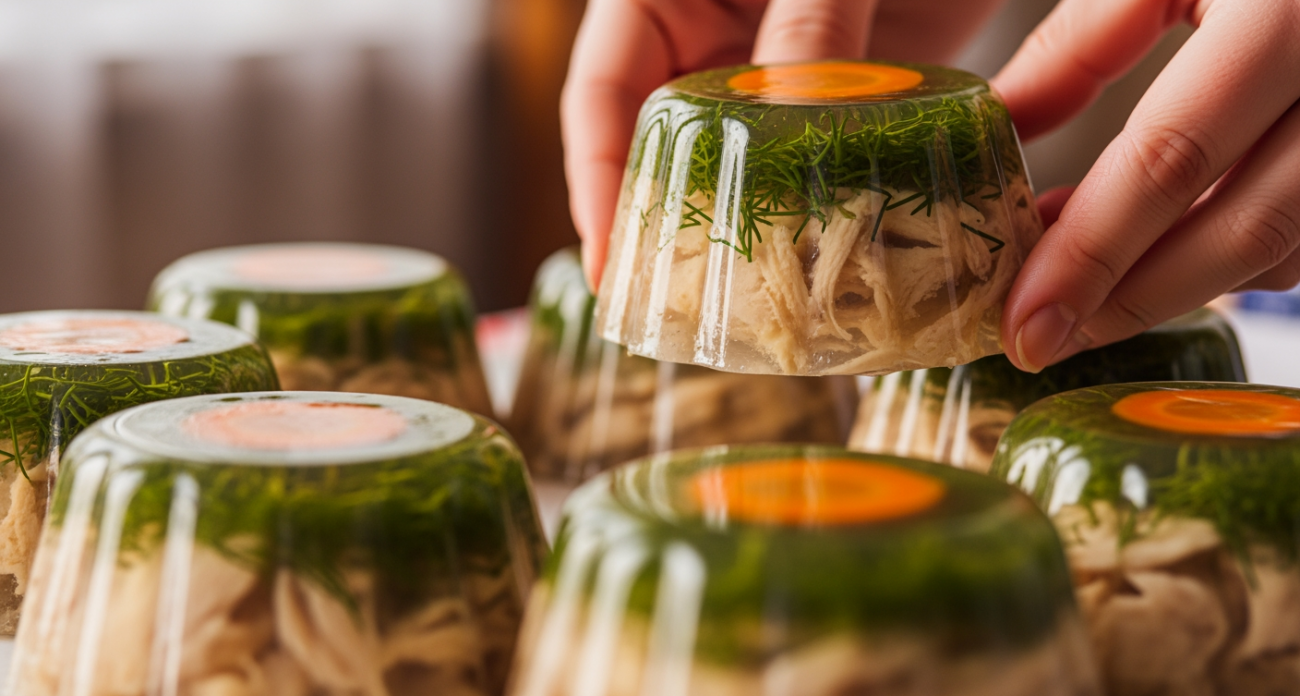 Куриный холодец со стеклянной прозрачностью: идеальный рецепт для праздничного меню без осадка и неожиданностей