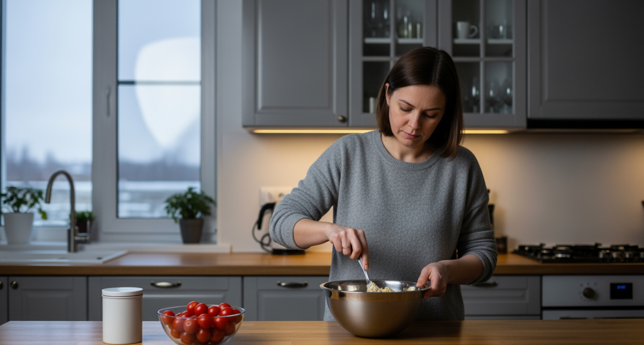 Беру праздничные остатки со стола и готовлю блюдо, которое спасает при неожиданных визитах гостей