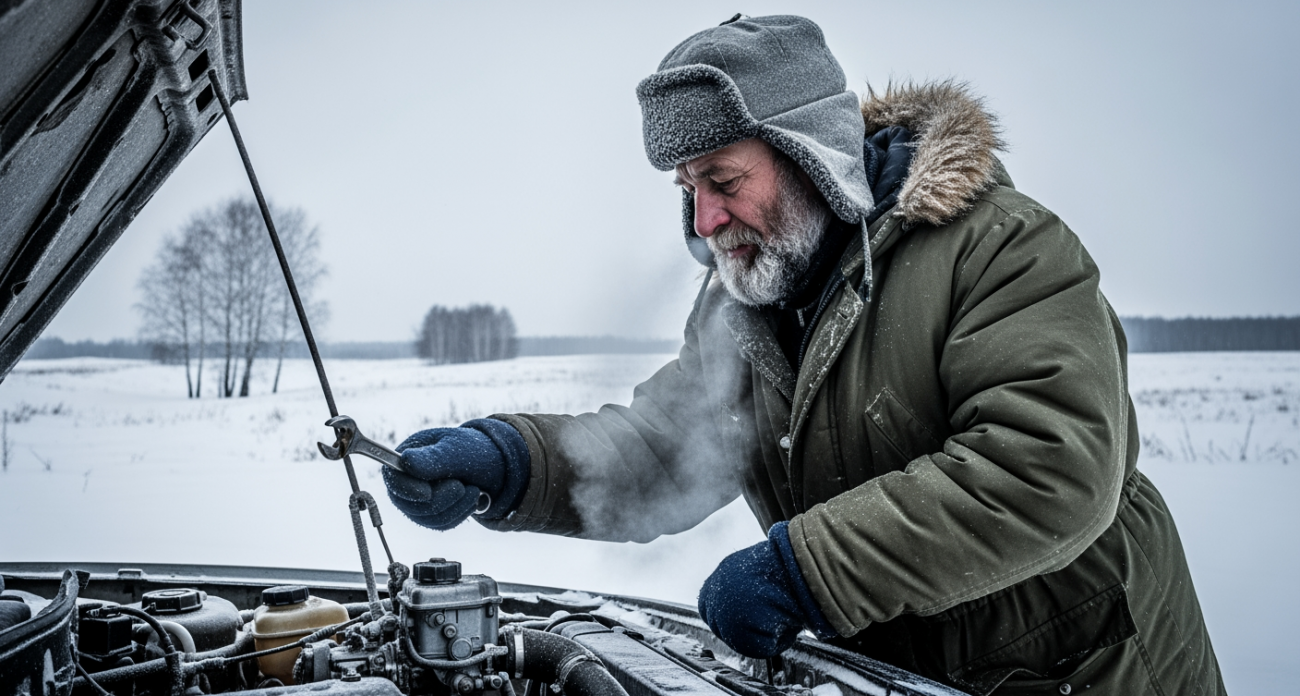Секрет опытных водителей: способ запустить двигатель при минус сорока градусах - работает всегда