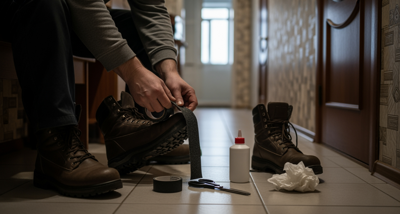 Антигололёд для ботинок за пять минут: забытый лайфхак, который спасает зимой