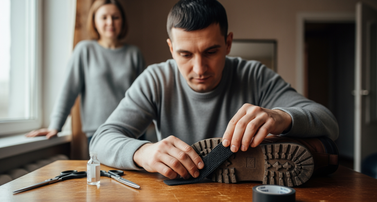 Домашний способ против скользкой подошвы: жена признала, что это самый полезный подарок за всю зиму - делюсь хитростью