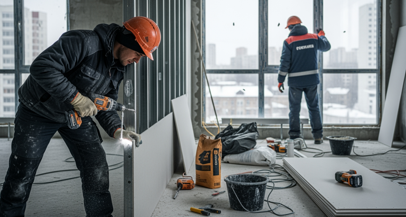 Гипсокартон уже не в моде: мастера переходят на материал с тройной прочностью - как отделывают помещения в 2026 году