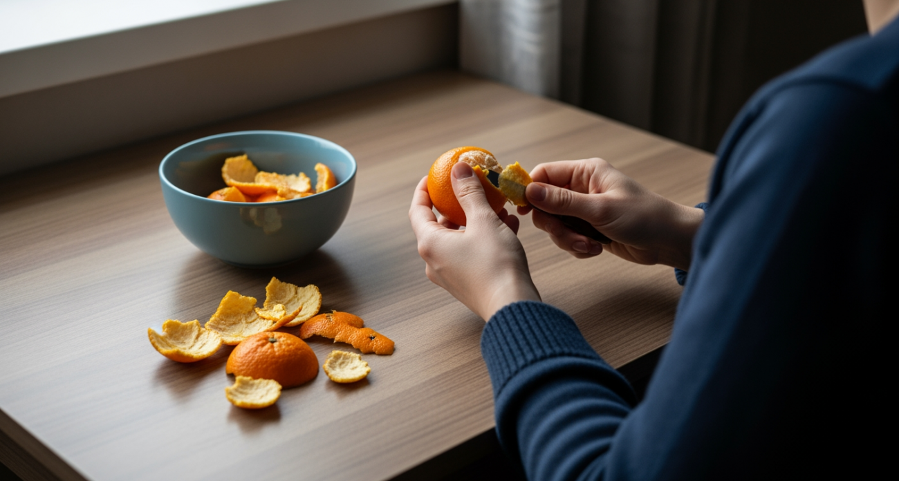 Вместо мусорки отправляю мандариновые корки в кофе и получаю зимний аромат, который соседи принимают за дорогую свечу