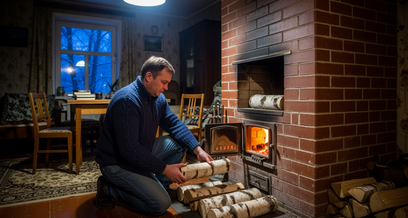 Забудьте привычный способ растопки — деревенский метод укладки дров сберегает половину запасов на зиму