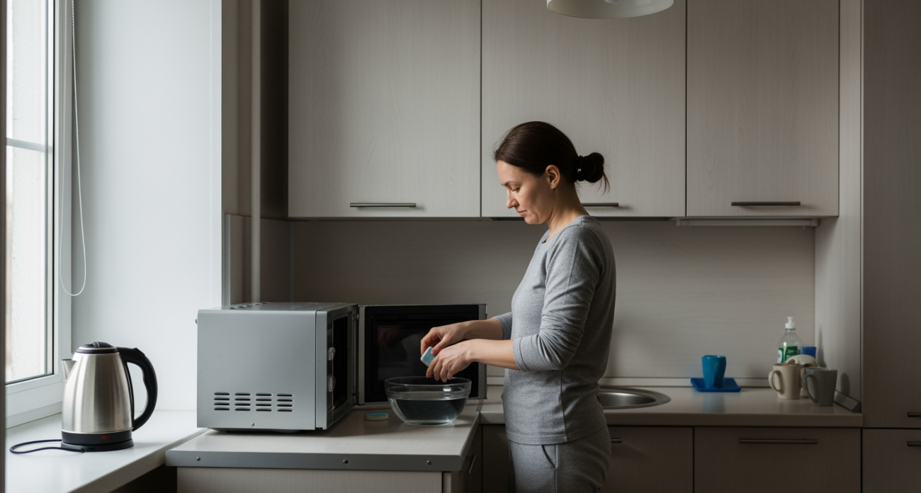 Грязная микроволновка сверкает как новая всего за 5 минут благодаря секретному трюку с обычной таблеткой