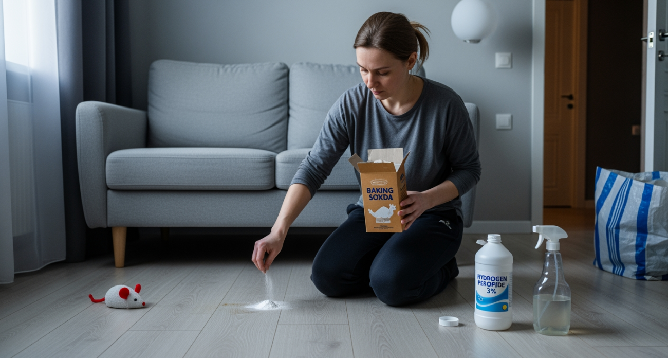 Бабушкин метод против кошачьих меток: всего 2 ингредиента из кухонного шкафа навсегда решат проблему за считанные минуты