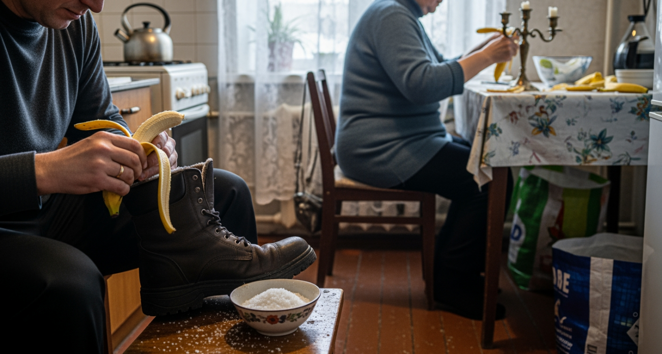 Соль на кожуре от банана творит чудеса для ленивых хозяек — простая хитрость, о которой я жалею что не знала раньше