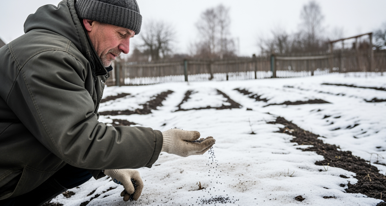 Секретный метод садоводов: рассыпаю семена по тающему снегу и любуюсь роскошным цветником раньше соседей