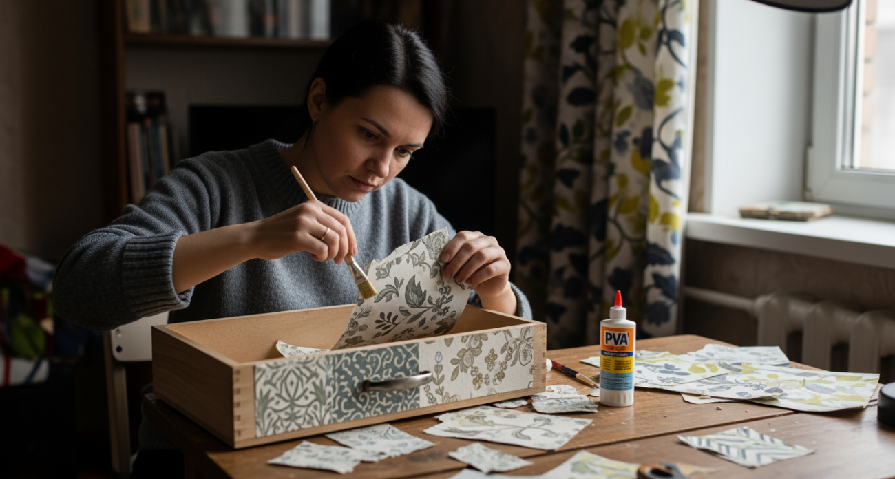 Выброшенные соседями остатки обоев превратились в мой творческий козырь для вещей, от которых домашний уют заиграл новыми красками