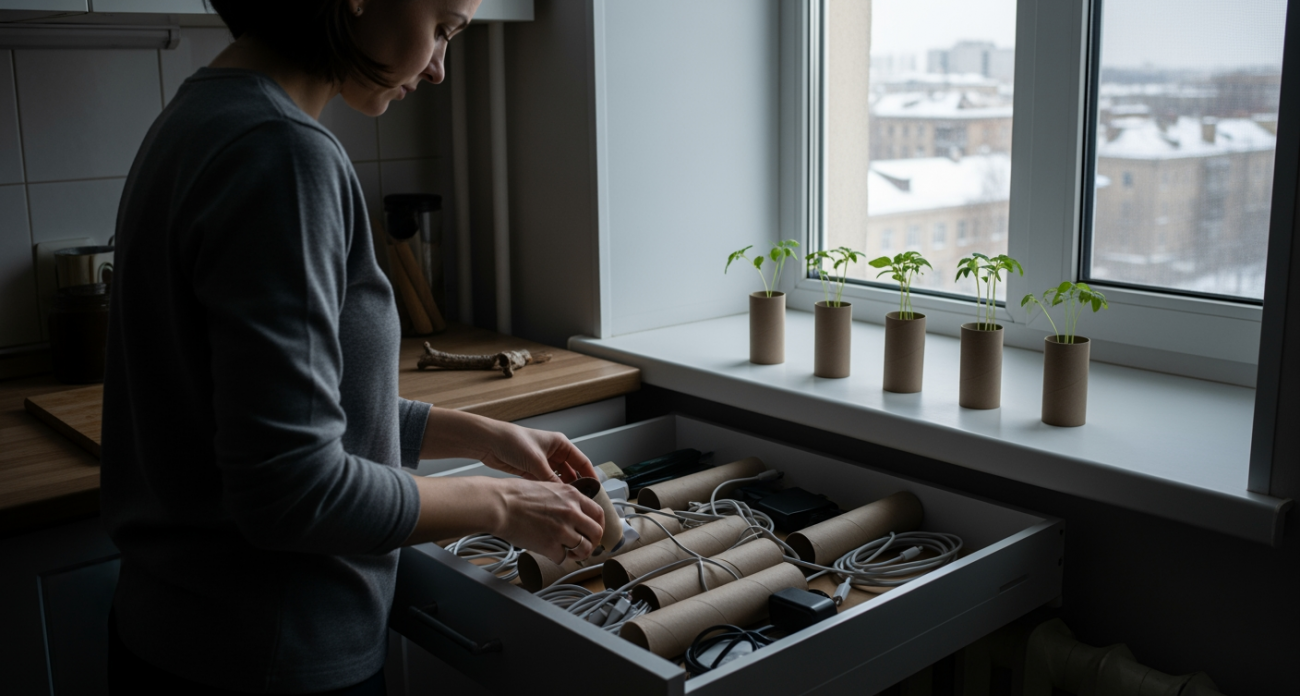 Как обычные картонные втулки от туалетной бумаги помогут навести порядок в доме и сберечь семейный бюджет