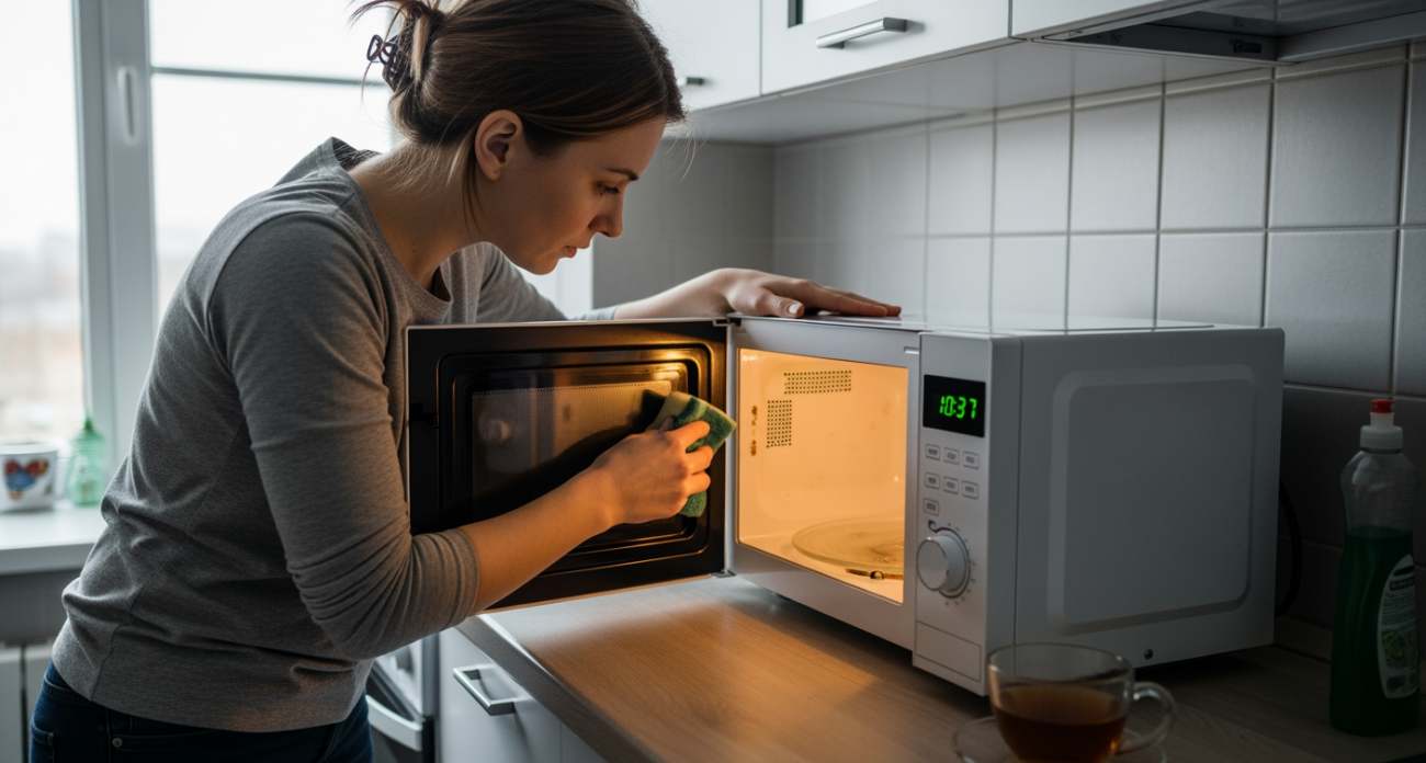 Забытый бабушкин трюк с копеечным лекарством из аптеки вернул моей микроволновке первозданный блеск