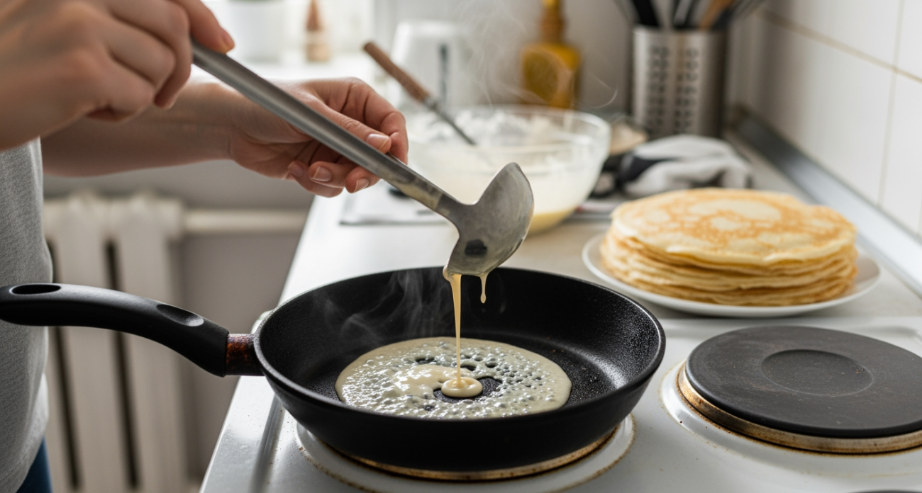 Бабушкин секрет блинов на кипятке с кружевными краями заставил меня прослезиться от восторга на Масленицу