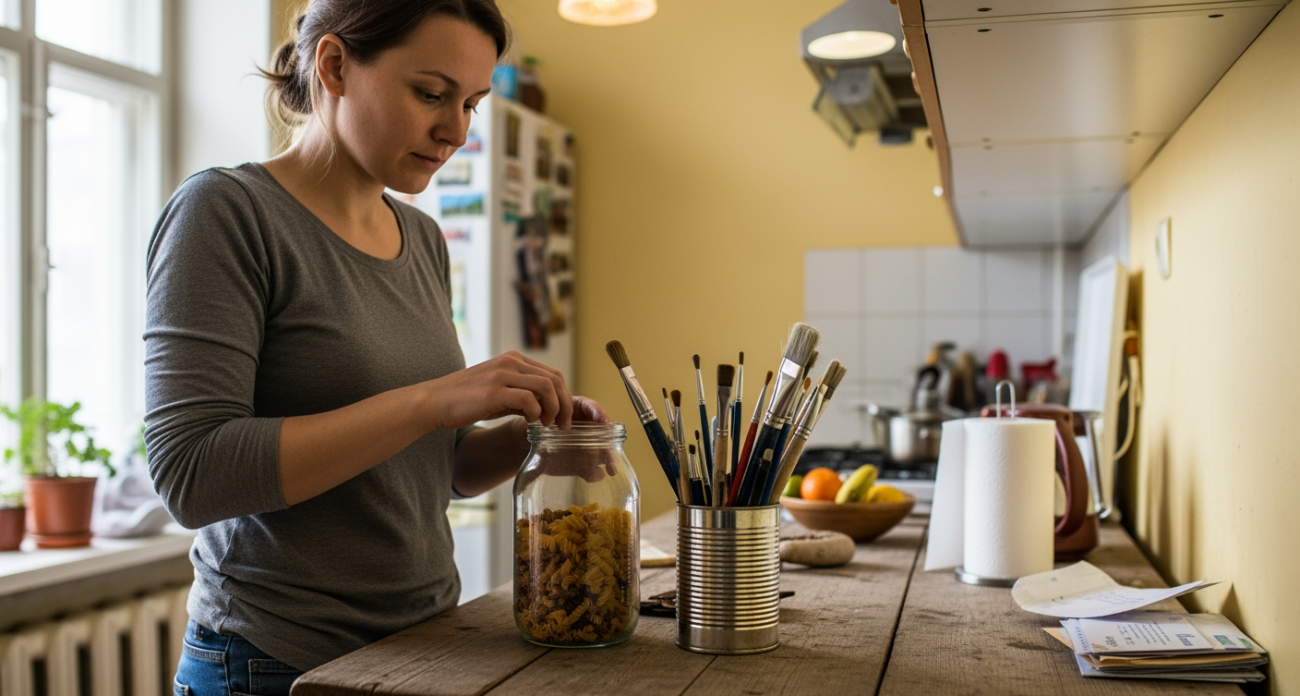 Простые банки из-под кофе помогают мне решать десятки бытовых проблем и больше не трачу деньги на органайзеры