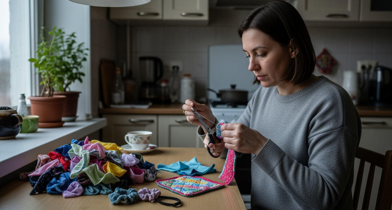 Из старых тряпок в домашние сокровища: как лоскутки становятся незаменимыми помощниками за полчаса