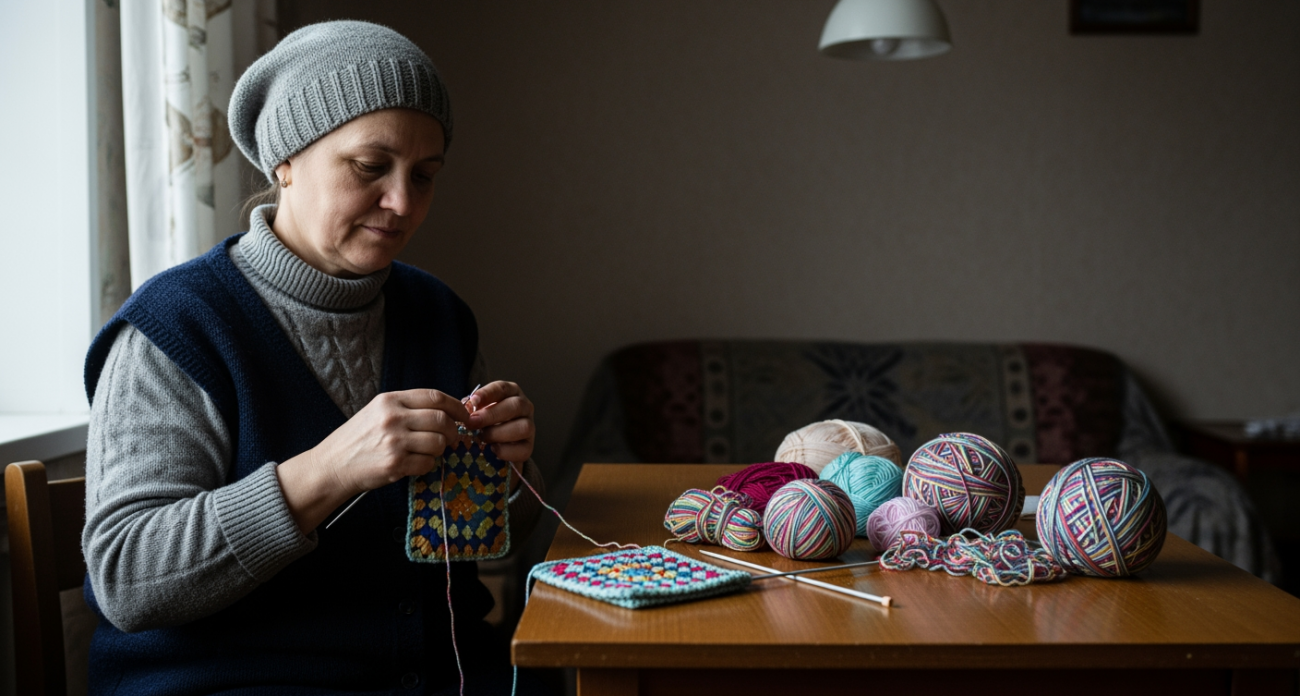 Моя соседка превращает клубочки остатков пряжи в полезные домашние мелочи — показываю её хитрости