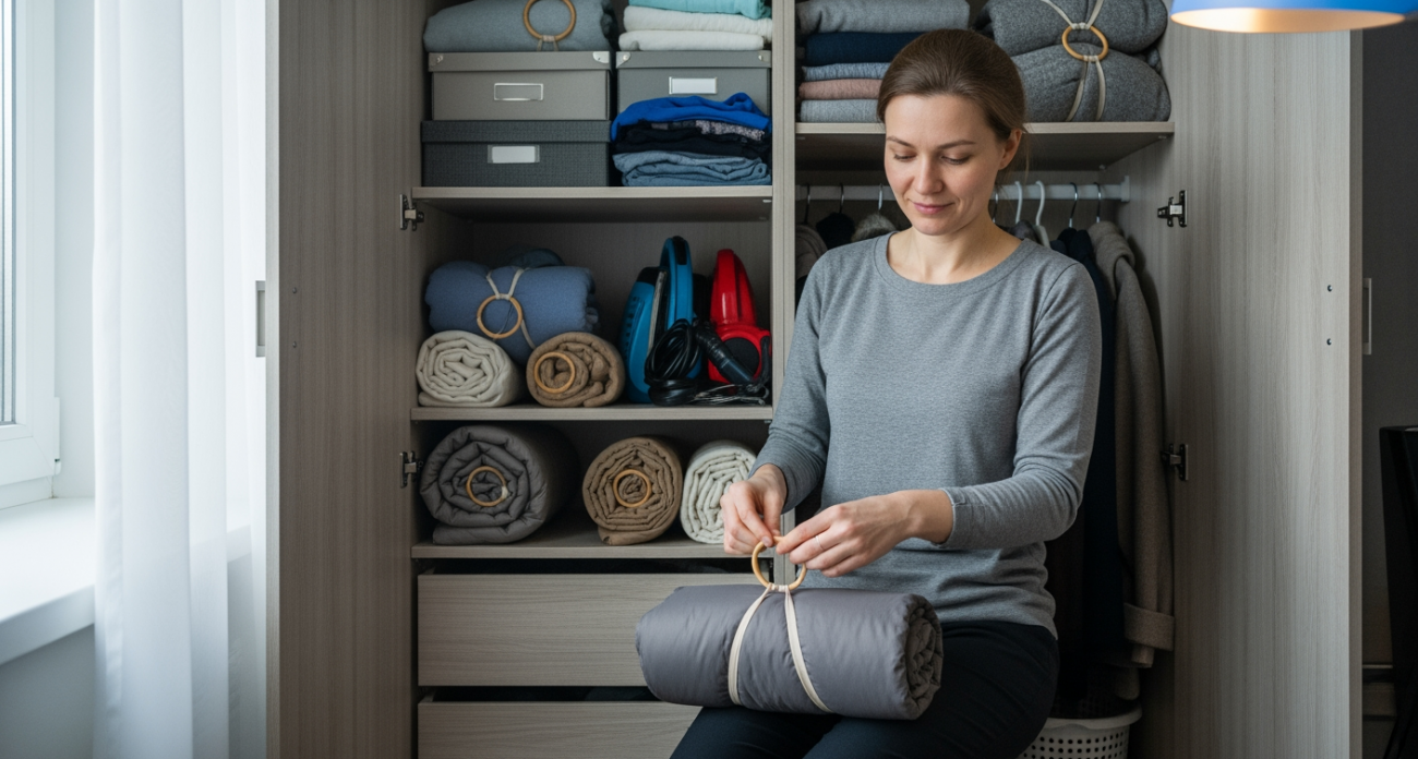 Женщина поделилась гениальным способом хранения колготок, который освобождает половину места в комоде