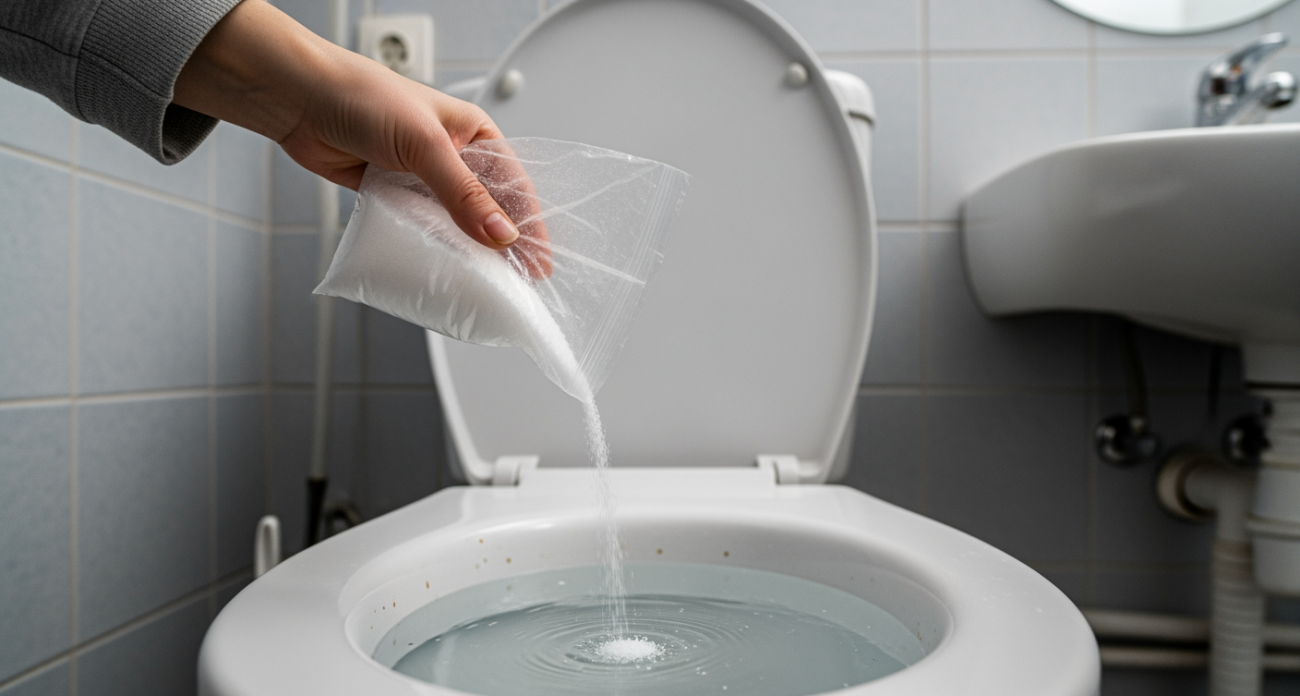 Простая хитрость с солью из кухни превращает грязный унитаз в идеально чистый за 10 минут без химии