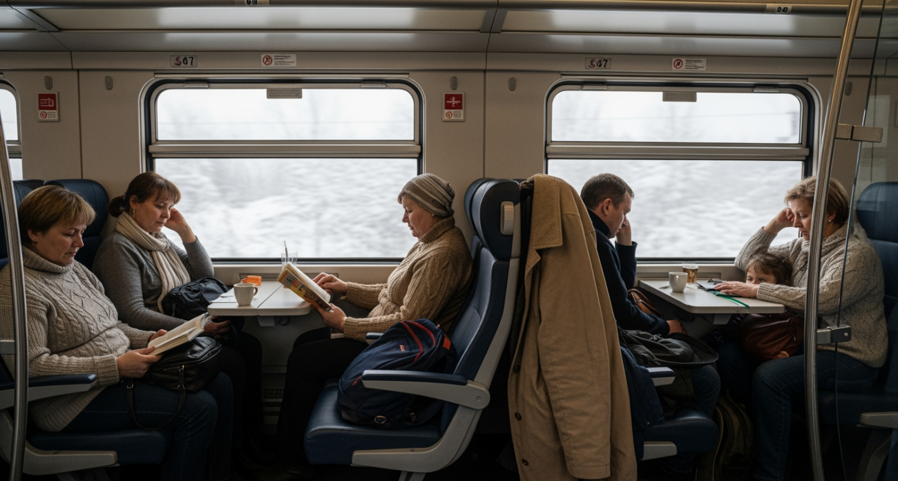 Мамаша с коляской устроила скандал в поезде, а другие пассажиры преподали ей урок воспитания