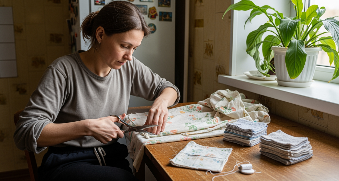 Вместо выбрасывания старых простыней умные хозяйки делают из них 7 незаменимых помощников