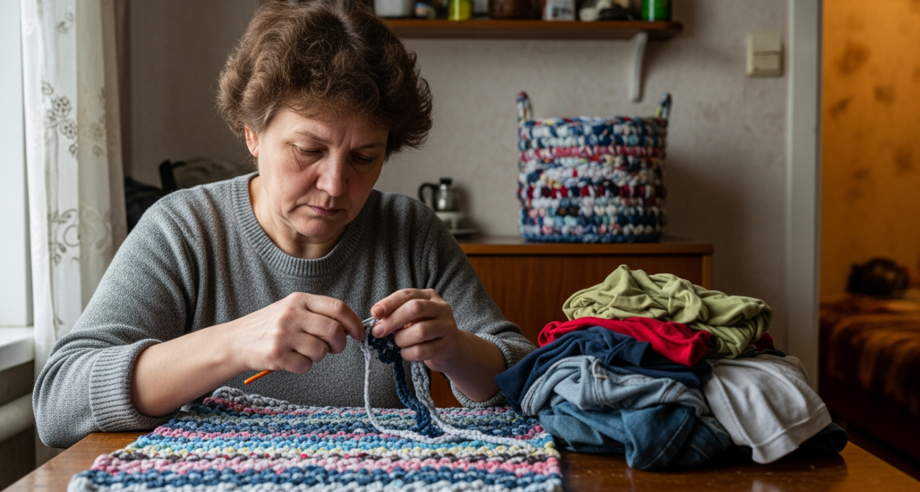 Из ненужной одежды делаю декор, который все принимают за дизайнерский — показываю как