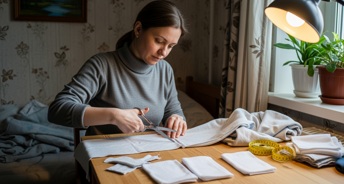 Не выбрасывайте изношенные простыни — покажу как превратить их в нужные домашние помощники