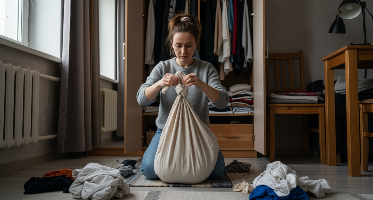 Из старых простыней делаю нужные вещи для дома быстрее чем за четверть часа